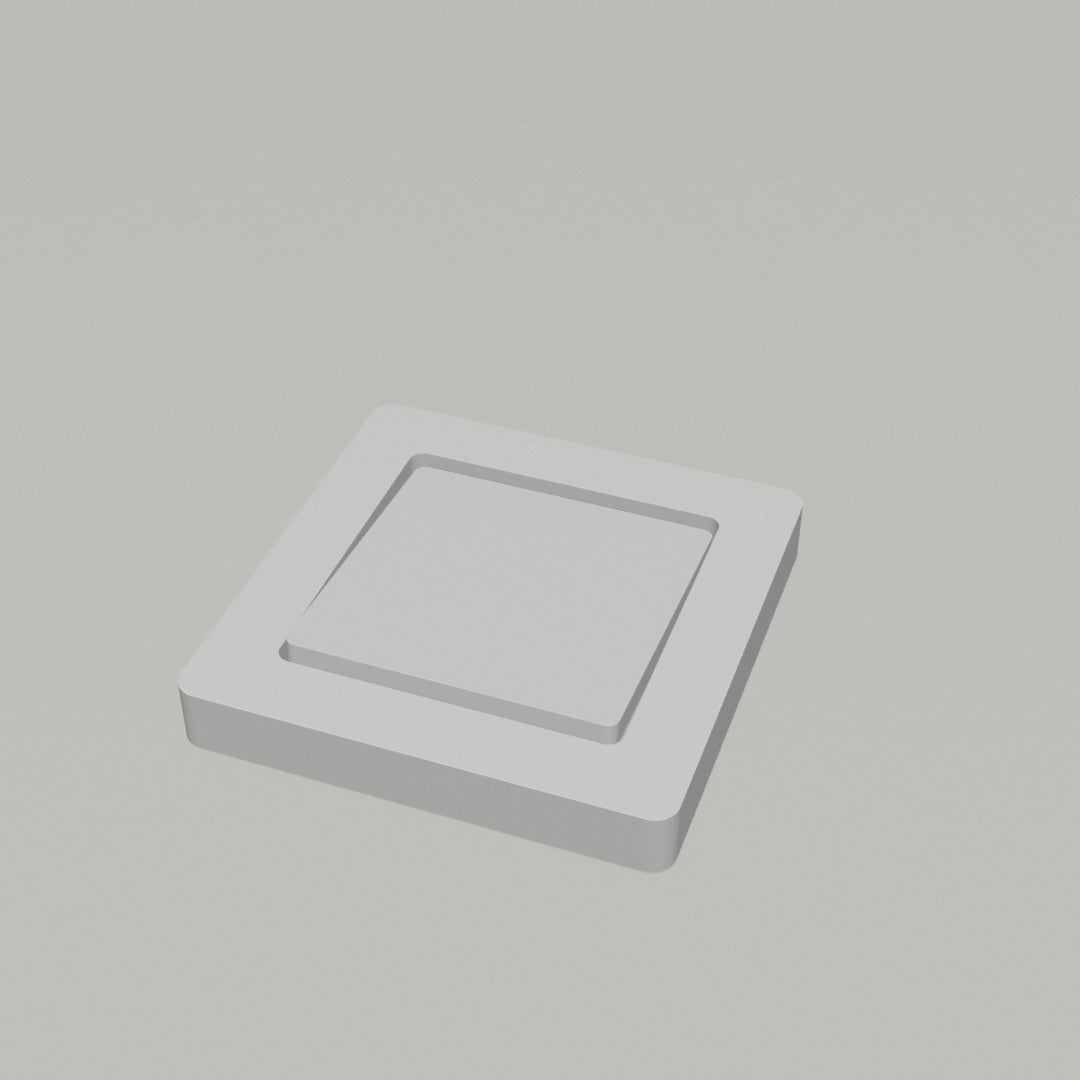 Montage in zes stappen: wip en afdekraam eraf, basisplaat met de bestaande schroeven vast, blinde plaat erop, en de Philips Hue dimmer klikt magnetisch in de houder (kleur: crème)