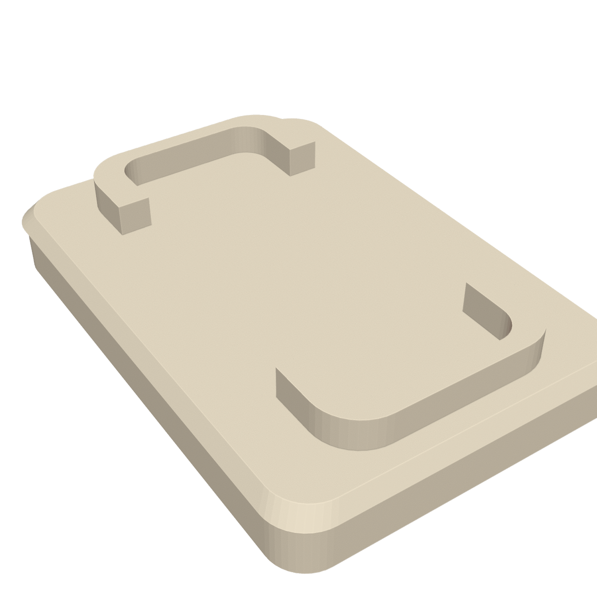 Switchless Dock in crème, van schuin boven (kleur: crème)