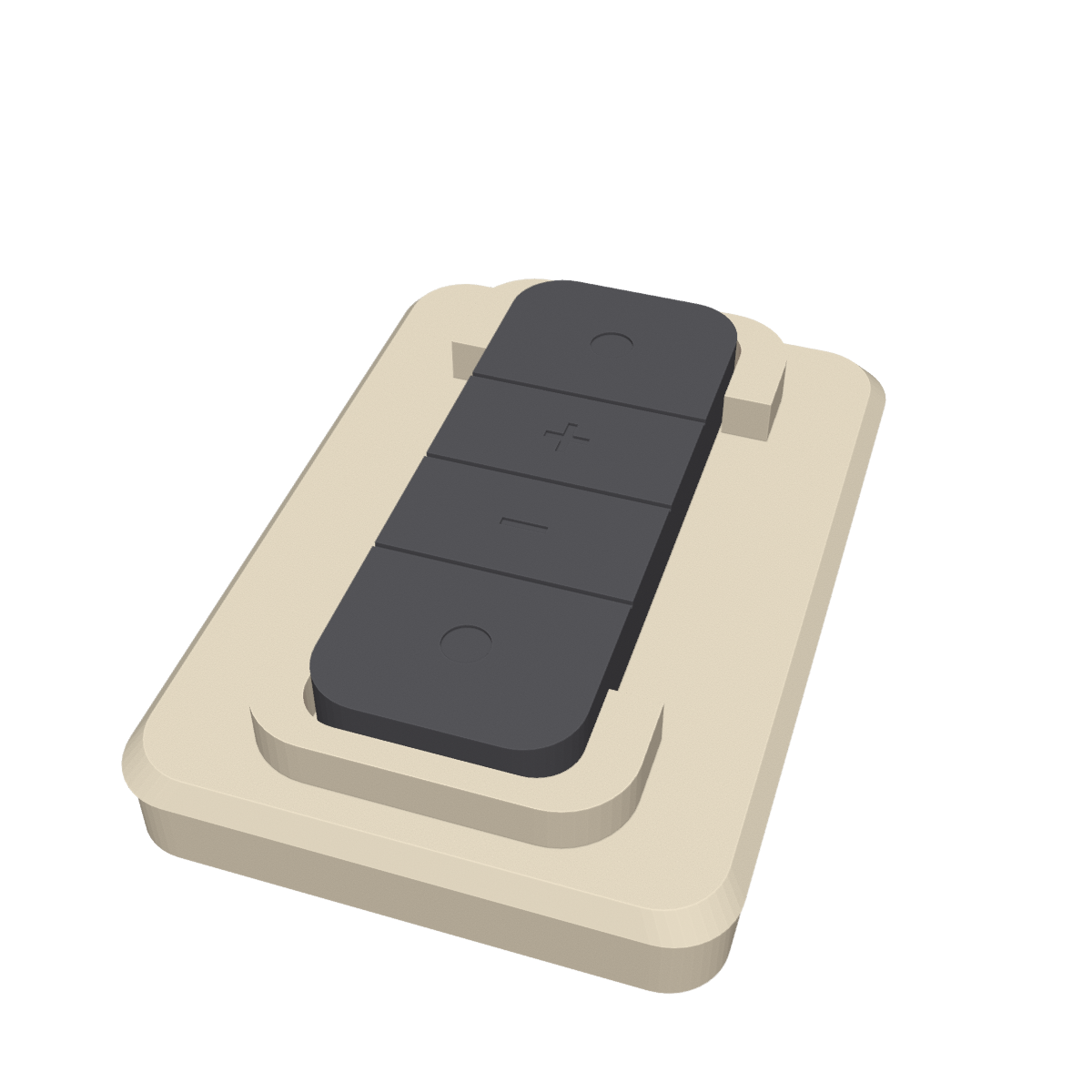 Switchless Dock met de Philips Hue dimmer in de houder (kleur: crème)