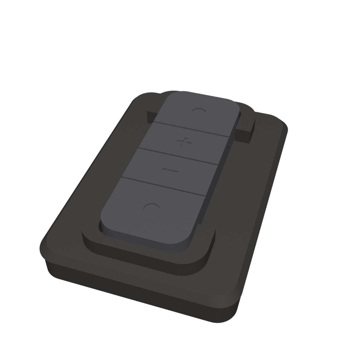Switchless Dock met de Philips Hue dimmer in de houder (kleur: zwart)