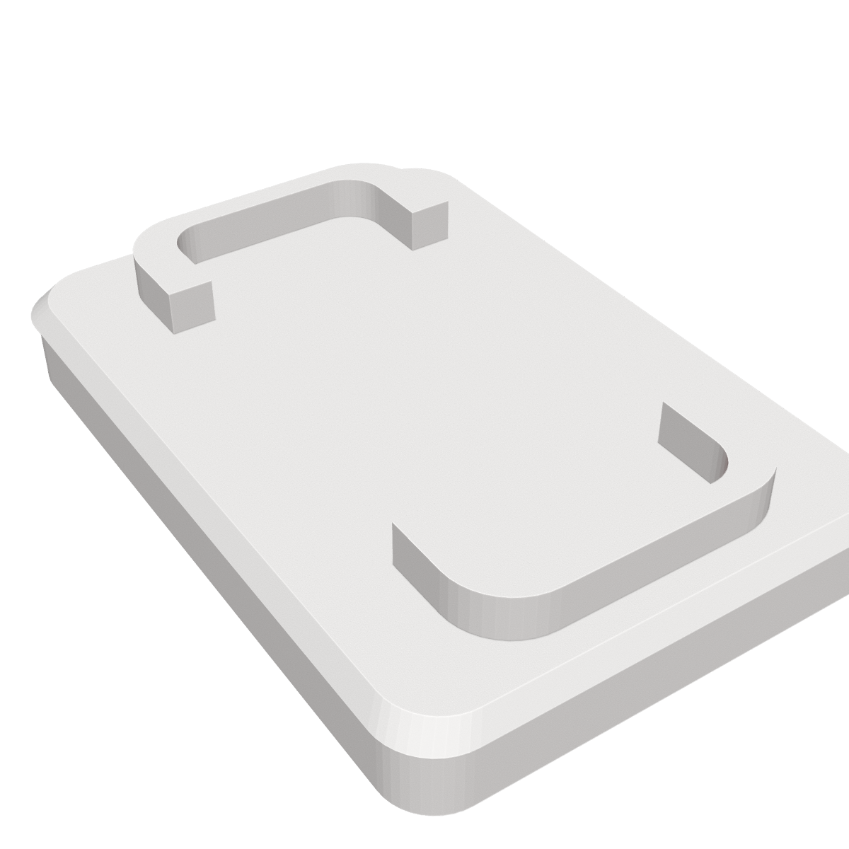 Switchless Dock in wit, van schuin boven (kleur: wit)