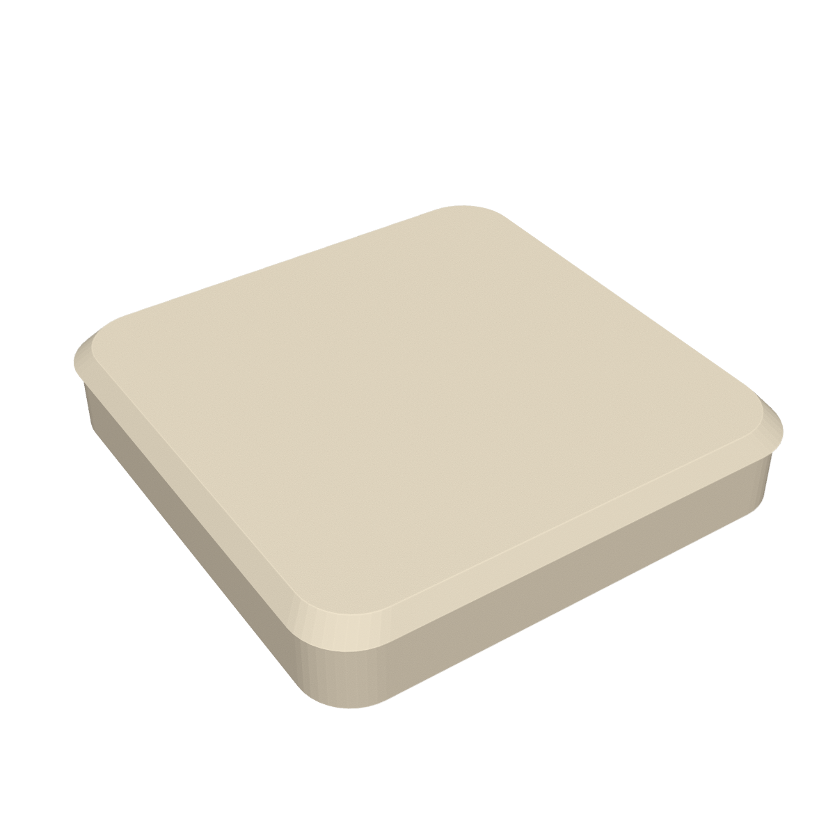 Switchless Facet in crème, van schuin boven (kleur: crème)