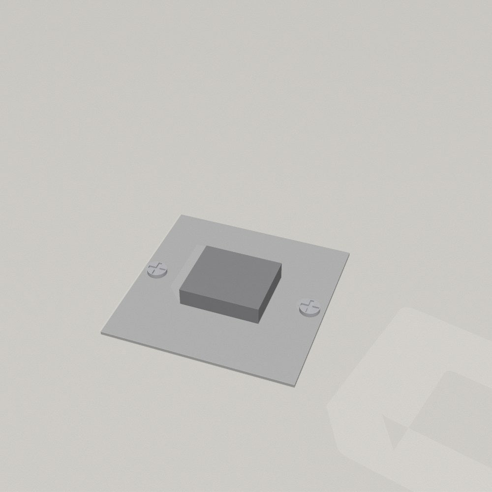 The cover frame comes off, the internal mechanism stays on
