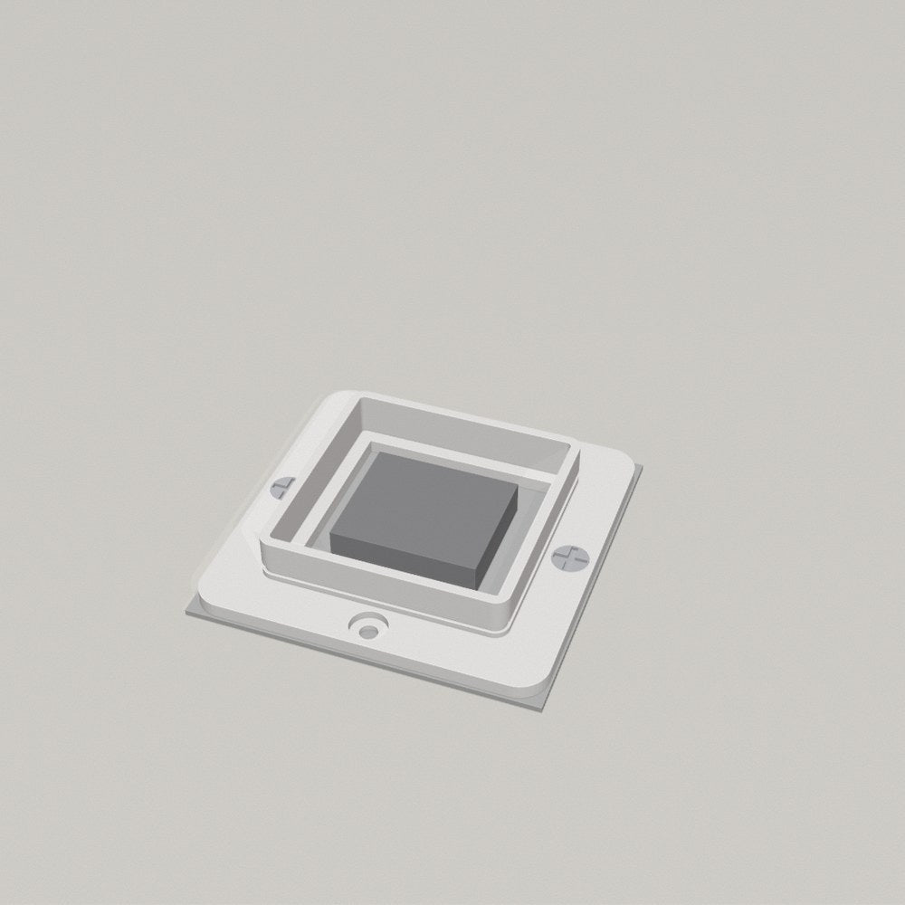 The base plate is attached with the same screws